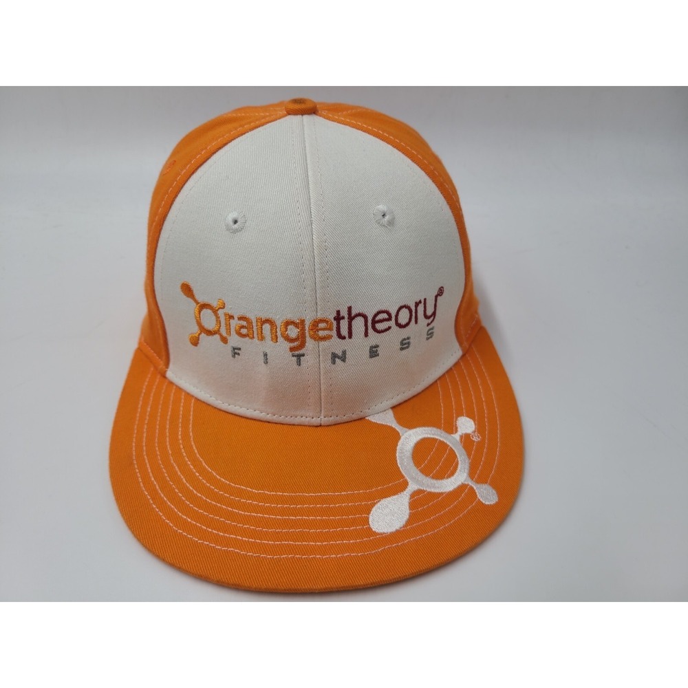 Orange Theory Fitness Snapback Hat Cap Gym Workout Casual Men Women White Orange